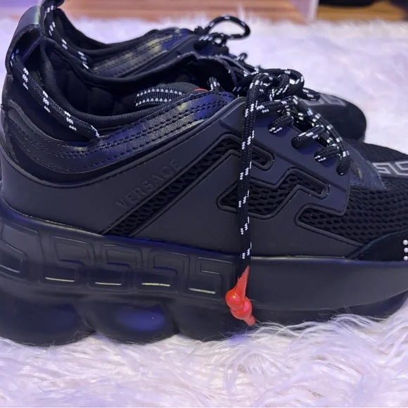 Versace Black Athletic Shoes
